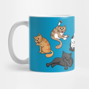 Four Cats Washing Mug